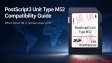 Ricoh PostScript3 Unit Type M52: Compatibility Guide