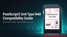 Ricoh PostScript3 Unit Type M40: Compatibility Guide
