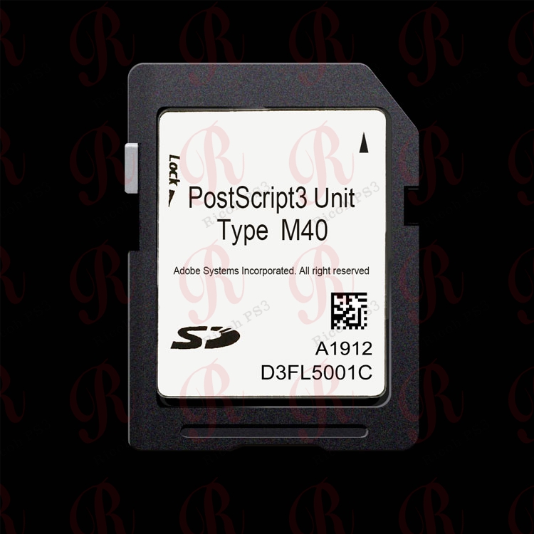 Ricoh PostScript3 Unit Type M40 SD card