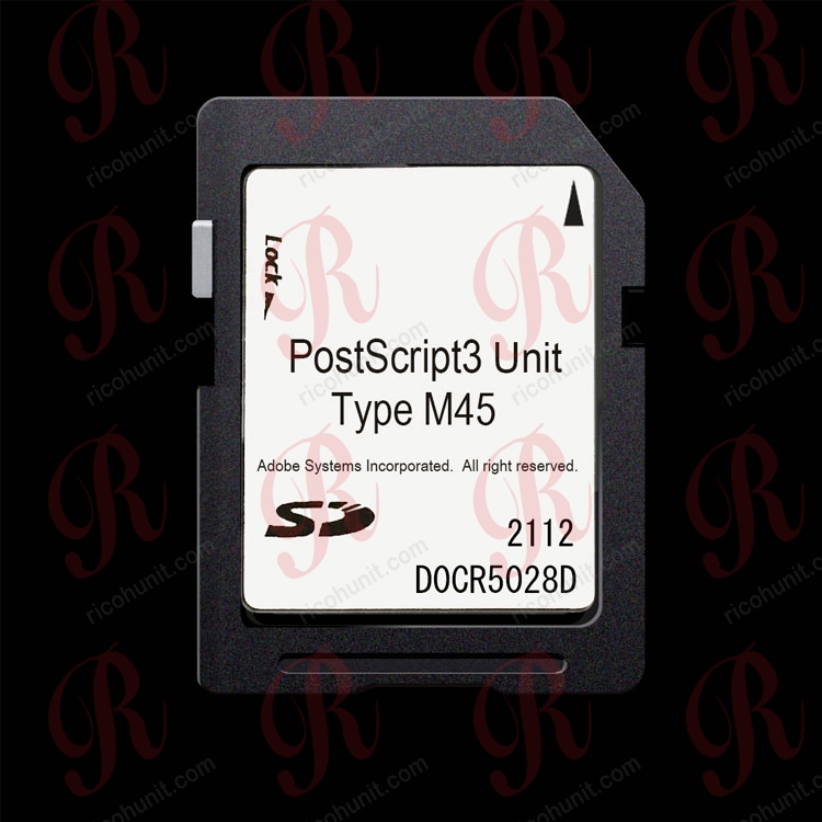 Ricoh PostScript3 Unit Type M45 SD card, EDP 418889