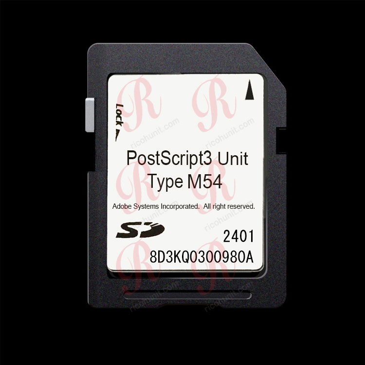 Ricoh PostScript3 Unit Type M54 SD card