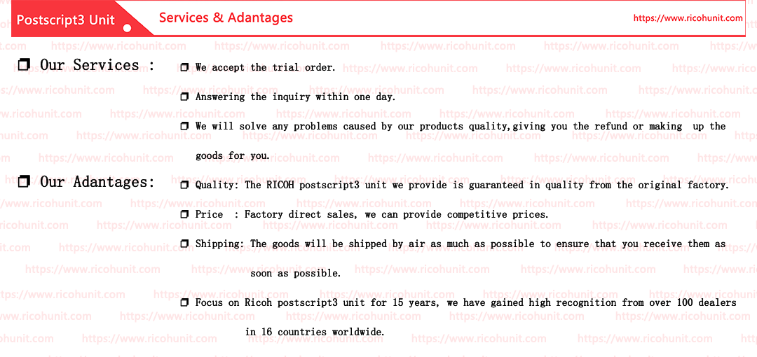 Good quality factory directly Ricoh postscript3 unit type M37 supplier