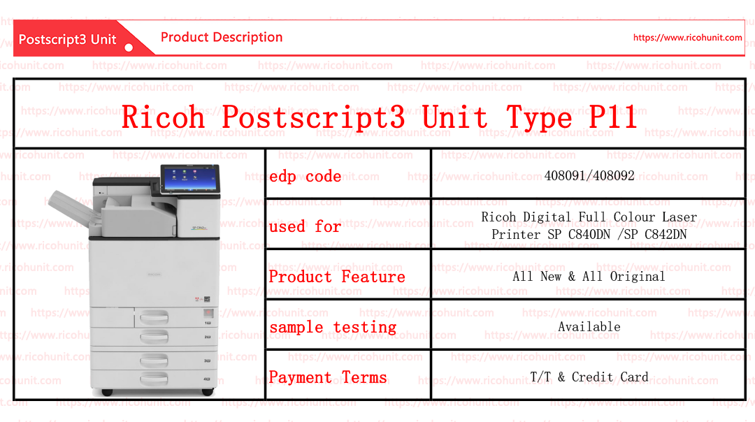 Best price of Ricoh postscript3 unit type P11 Supplier